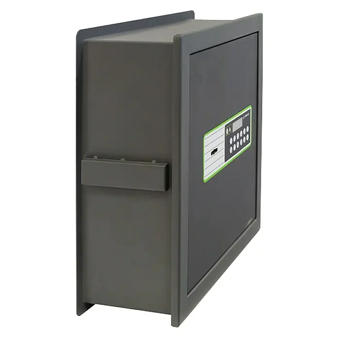 Arregui Caja fuerte empotrable Supra 241060 - Cerradura de combinación electrónica, L x An x Al: 36 x 25 x 39 cm - Caja fuerte de pared gris con cerradura digital. Almacenamiento seguro de objetos de valor en esta caja fuerte compacta.