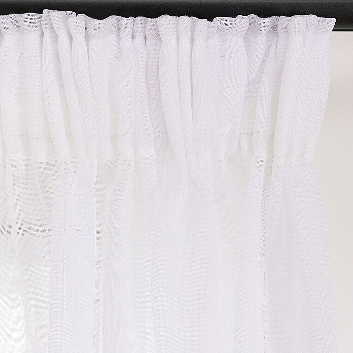 Gordijn Meritta Inbetween (140 x 270 cm, Wit) | BAUHAUS