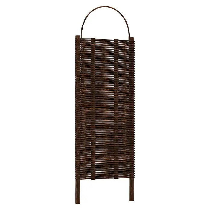 T & J Paravent Alessia - B x H: 56 x 156 cm, Natur - Korbgeflecht mit Henkel: Ein dekoratives und praktisches Korbgeflecht mit einem stabilen Henkel, ideal für die Aufbewahrung oder als dekoratives Element.