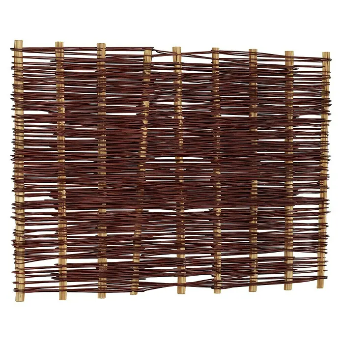 T & J Sichtschutzelement Aso - 180 x 120 cm, Braun - Brauner, gewebter Weidenzaun für den Außenbereich, ideal als Sichtschutz oder zur Gartendekoration.