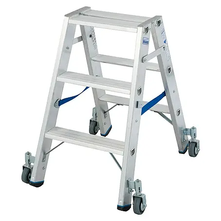 Krause Stabilo Doppelleiter Fahrbar