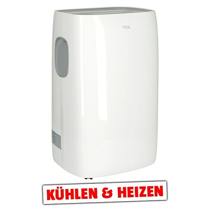 TCL Mobiles Klimagerät Kühlen/Heizen TAC-12CHPB/KAKühlleistung: 11.000 BTU/h, Heizleistung: 10.000 BTU/h, Entfeuchtungsleistung: 38,4 l/Tag, LED-Display Diagonal View