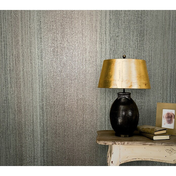 Marburg Vintage Deluxe Vliestapete (Grau-Blau, Streifen, 10,05 x 0,53 m) | BAUHAUS