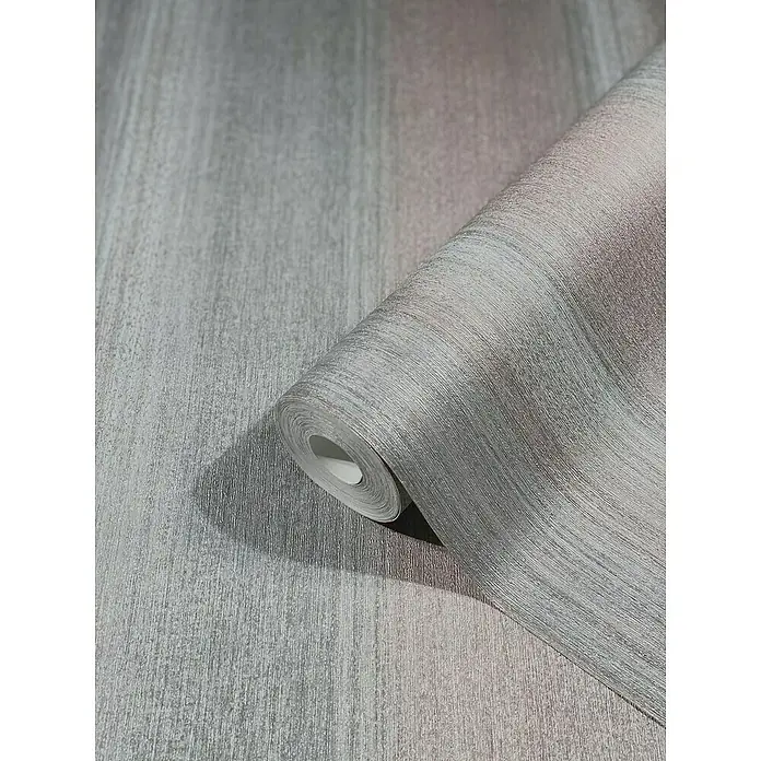 Marburg Vintage Deluxe Vliestapete - Grau-Blau, Streifen, 10,05 x 0,53 m - Eine Rolle elegante Tapete mit linearem Texturmuster in Grau- und Rosatönen, ideal für eine stilvolle Wandgestaltung im Innenbereich.