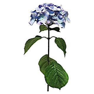 Kunstbloem Hydrangea Joan (Hoogte: 71 cm, Polyester, Blauw)