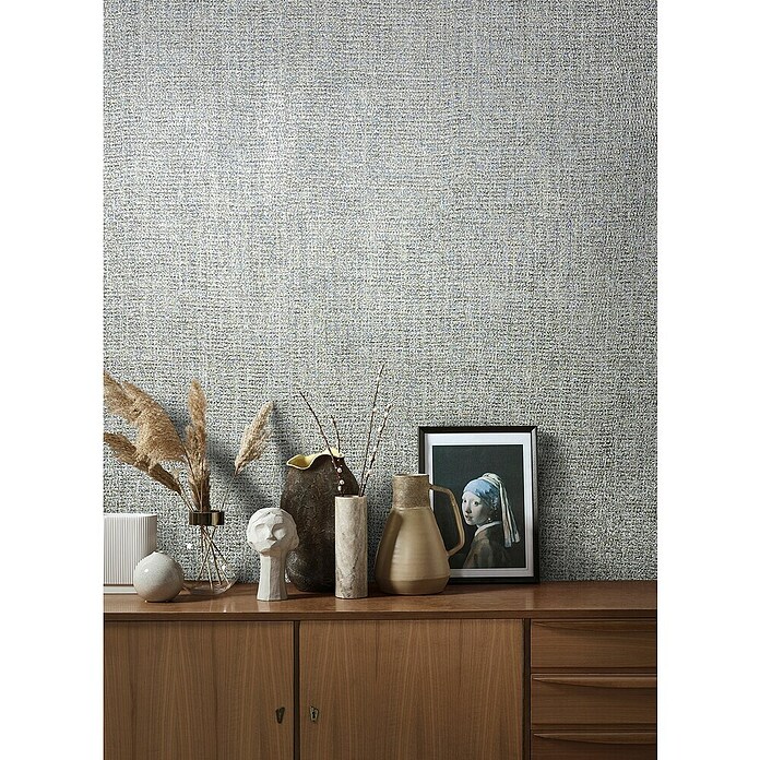 Marburg Natural Opulence Vliestapete (Grau-Silber, Uni, 10,05 x 0,7 m) | BAUHAUS