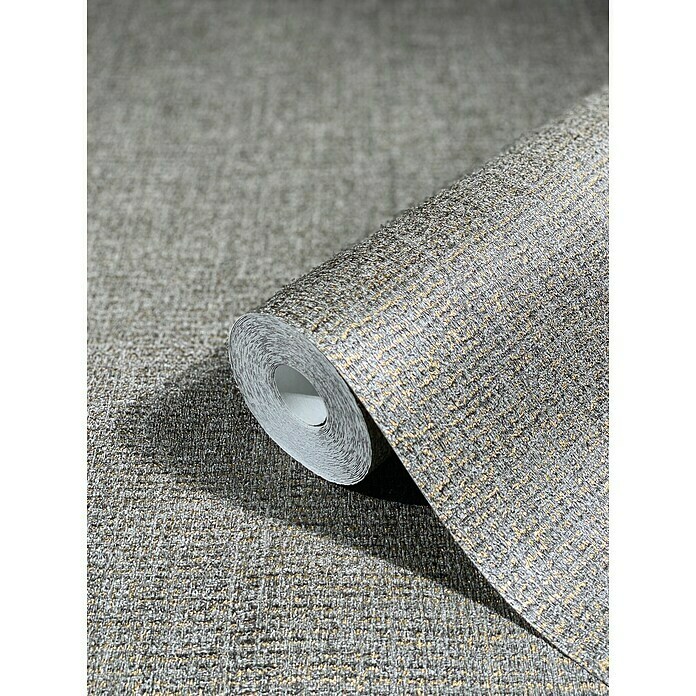 Marburg Natural Opulence Vliestapete (Grau-Silber, Uni, 10,05 x 0,7 m) | BAUHAUS