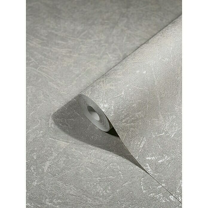 Marburg Vintage Deluxe Vliestapete (Grau-Pearl, Uni, 10,05 x 0,53 m) | BAUHAUS