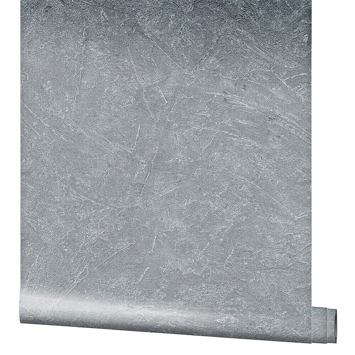 Marburg Vintage Deluxe Vliestapete (Grau-Silber, Uni, 10,05 x 0,53 m) | BAUHAUS