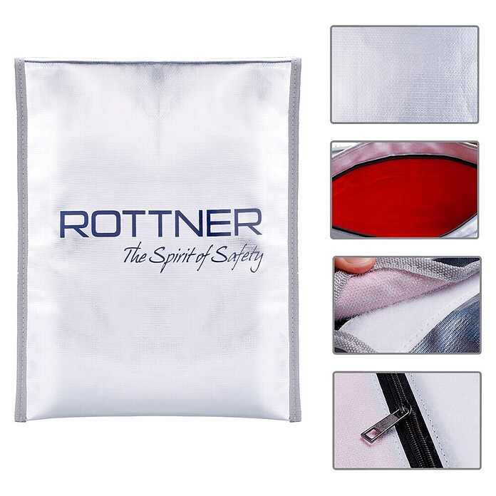 Rottner Vodootporna torba za dokumente (25 x 34 cm, Plastika)