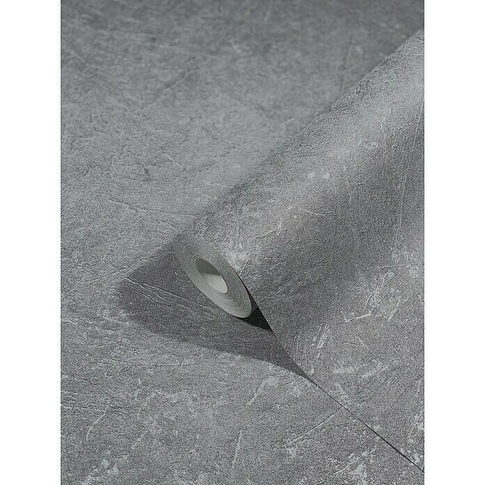 Marburg Vintage Deluxe Vliestapete (Grau-Silber, Uni, 10,05 x 0,53 m) | BAUHAUS