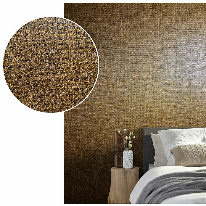 Marburg Natural Opulence Vliestapete (Kupfer, Uni, 10,05 x 0,7 m) | BAUHAUS