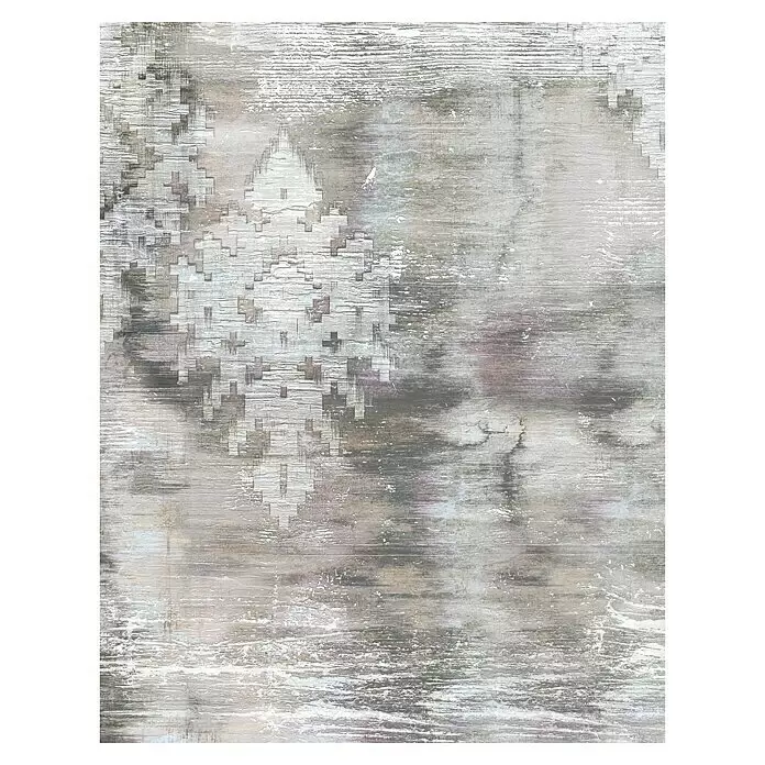 Marburg Smart Art Gallery Fototapete Shabby Chic - B x H: 2,12 x 2,7 m, Vlies, Version II - Grau - Abstrakte, distressed Textur mit geometrischen, verpixelten Mustern in gedämpften Grau- und Weißtönen.