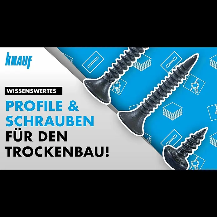 Knauf Schnellbauschraube TN 35 - Durchmesser: 3,5 mm, Länge: 35 mm, 250 Stk. - Trockenbau Wissen: Metallprofile & Schrauben einfach erklrt | Knauf