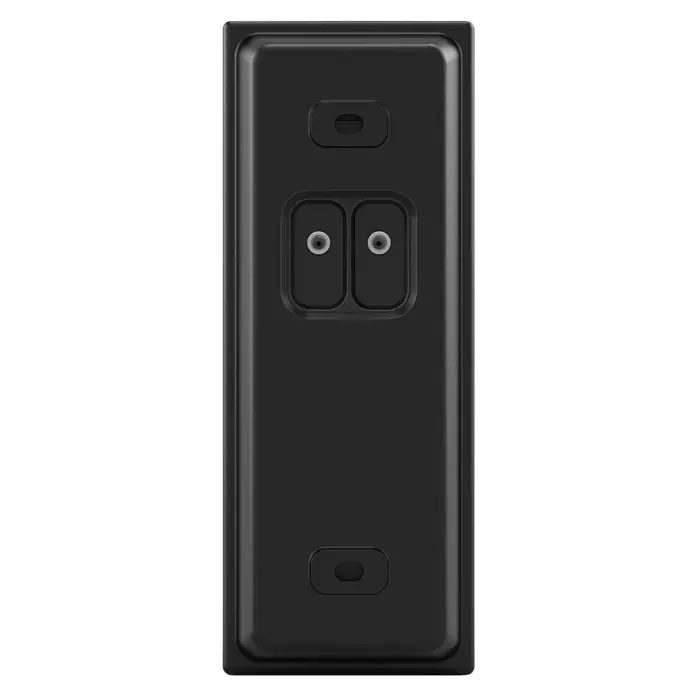 Eufy Türklingel mit Kamera 2K Zusatzklingel T8210 - Schwarz, L x B x H: 181 x 109 x 77 mm - Schwarze Ring Video Doorbell mit zwei Kameras. Eine intelligente und sichere Ergänzung für jedes moderne Zuhause.