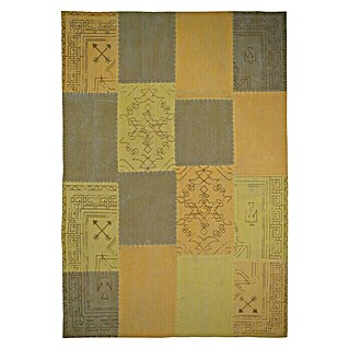 Kayoom Flachgewebeteppich Lyrical 210 (Gelb, 150 x 80 cm, 100 % Baumwolle)