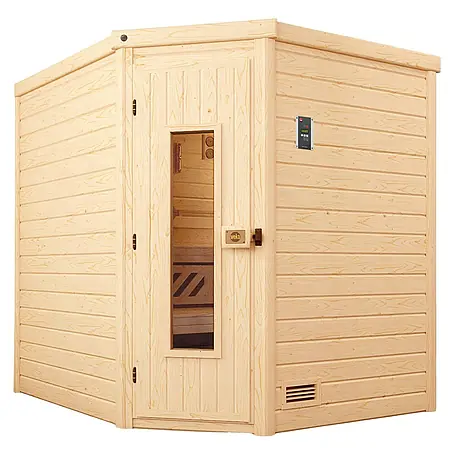Weka  Massivholzsauna TURKU 7,5 kW OS MT Gr.2