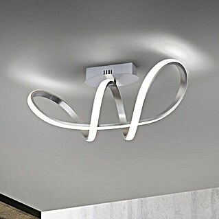 LeuchtenDirekt LED-Deckenleuchte (18 W, L x B x H: 61 x 24,5 x 27 cm, Grau, Sonstige)