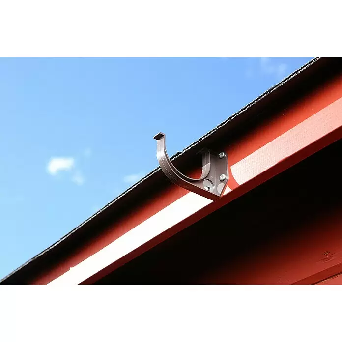 FunkeGruppe Dachrinnenhalter - Nennweite: 100 mm, Kunststoff, Braun - Detailaufnahme