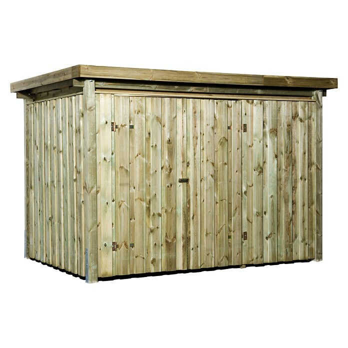 Weka Gartenhaus 607 A (Außenmaß inkl. Dachüberstand (B x T): 308 x 257 cm, Holz, Kesseldruckimprägniert) | BAUHAUS