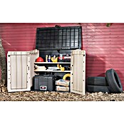 Keter Arcón Store It Out Midi (L x An x Al: 132 x 71,5 x 113,5 cm, Beige/Marrón, Plástico) | BAUHAUS