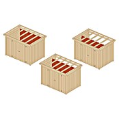 Weka Gartenhaus 607 A (Außenmaß inkl. Dachüberstand (B x T): 308 x 257 cm, Holz, Kesseldruckimprägniert) | BAUHAUS