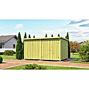 Weka Gartenhaus 607 Variante 4 (Außenmaß inkl. Dachüberstand (B x T): 408 x 318 cm, Holz, Kesseldruckimprägniert) | BAUHAUS