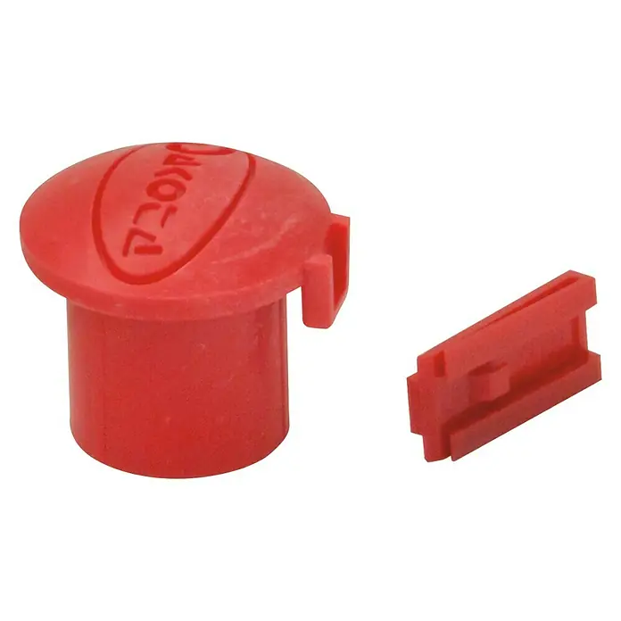 Dakota Tapa final de protección 6-18 mm - Apto para: Sellado - Tapa de válvula Dakota roja con clip para un sellado fiable y una instalación sencilla.