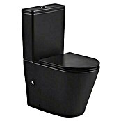 Pack de WC Roma (Salida WC: Vertical, Sin borde de descarga, Negro) | BAUHAUS