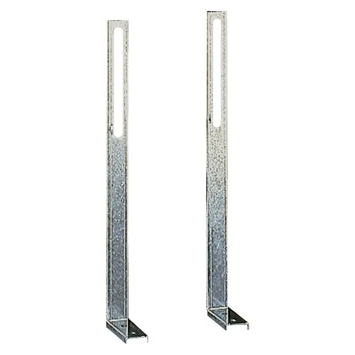 Grohe Uniset Tragestütze - Passend für: Grohe Uniset Elemente, 2 Stk. - Zwei Metallelemente mit rechteckigen Schlitzen zur Wandmontage, ideal für Regal- oder Möbelbau.