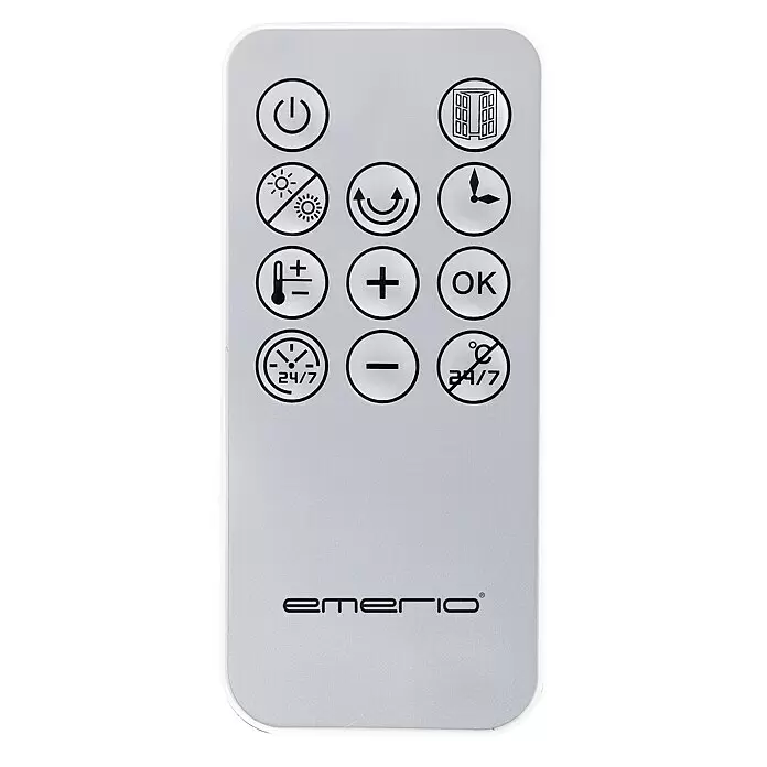 Emerio Heizlüfter WH-125971 - 2.000 W, Weiß, IP00 - Vorderansicht