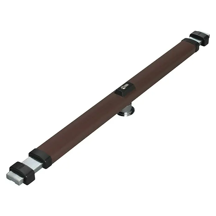 Abus Panzerriegel PR 2600 - Braun, Geeignet für: Türblattbreite von 73,5 - 103 cm - Aufnahme einer Türgriffstange mit einem Zylinder und einem braunen, dekorativen Bezug für moderne Innentüren.