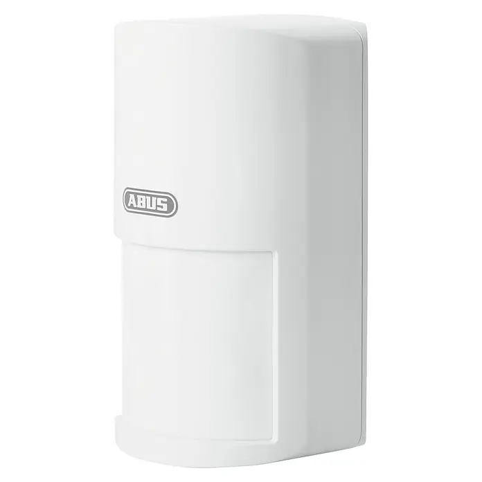 Abus Smartvest Alarmanlagen-Bewegungsmelder - 52 x 61 x 110 mm - Nahaufnahme eines ABUS Bewegungsmelders in Weiß, ideal zur Überwachung von Innenbereichen und zur Erhöhung der Sicherheit.