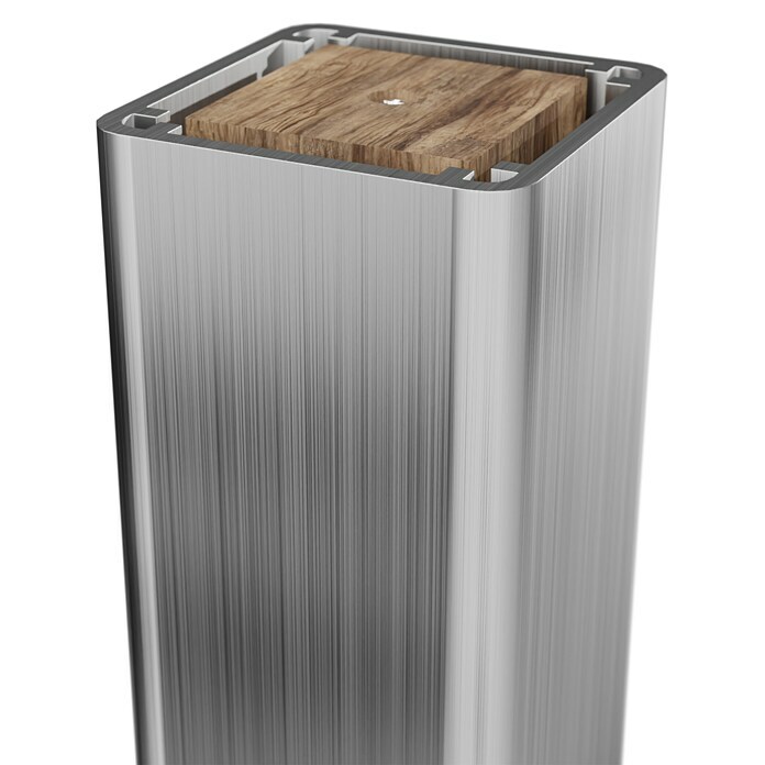 T & J Pfosten (7 x 7 x 240 cm, Silber) BAUHAUS