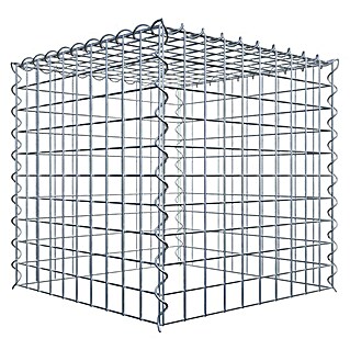 Gabiona Gabione Typ 3 (Zum Anbau in der Höhe, 50 x 50 x 50 cm, Maschenbreite: 50 mm, Maschenhöhe: 50 mm, Spirale)