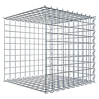 Gabiona Gabione Typ 2 (Zum Anbau in der Länge, 50 x 50 x 50 cm, Stahl, Maschenbreite: 50 mm, Maschenhöhe: 50 mm, Spirale)