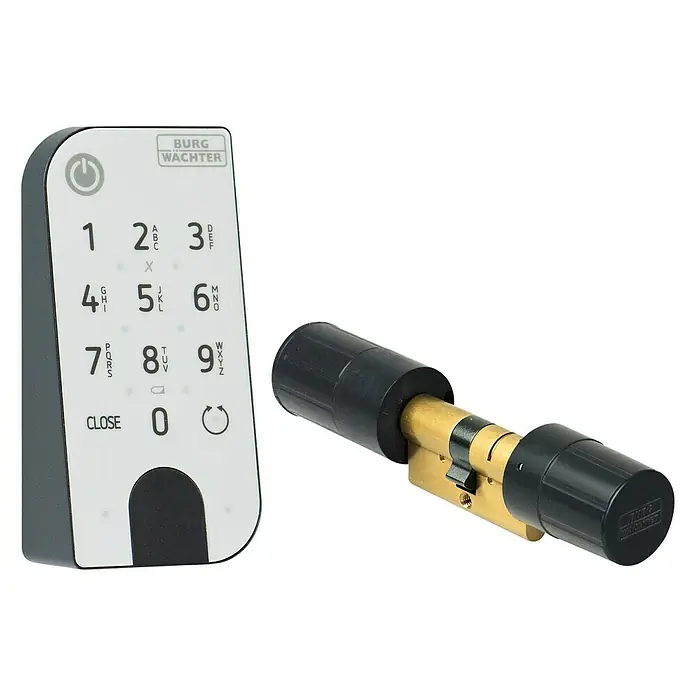 Burg-Wächter Elektronisches Türschloss Entry Home 5001 PIN - Bedienung: Über App - Burg Wächter secuENTRY Keypad 5602 und secuENTRY Zylinder im Detail. Sicherheit und Komfort für Ihr Zuhause.