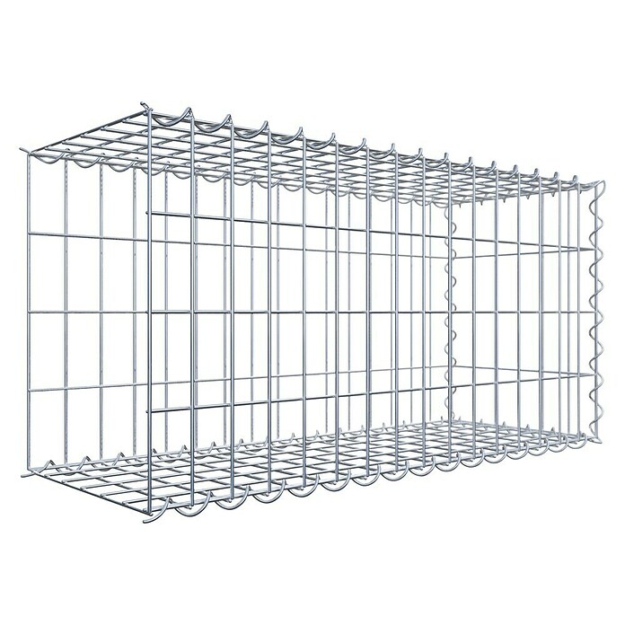 Gabiona Gabione Typ 2 (Zum Anbau in der Länge, 80 x 30 x 40 cm, Stahl, Maschenbreite: 50 mm, Maschenhöhe: 100 mm, Spirale) | BAUHAUS
