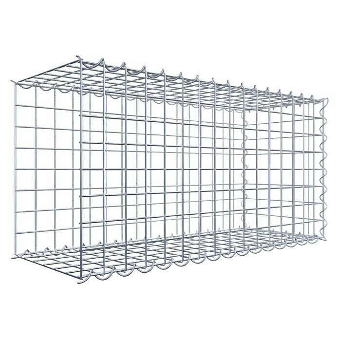 Gabiona Gabione Typ 2 (Zum Anbau in der Länge, 80 x 30 x 40 cm, Stahl, Maschenbreite: 50 mm, Maschenhöhe: 50 mm, Spirale) | BAUHAUS
