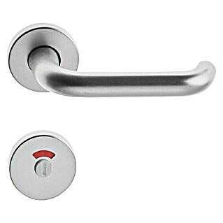 Portaferm WC-Drückergarnitur (Schlitzkopf/Olive, Aluminium, Rosette)