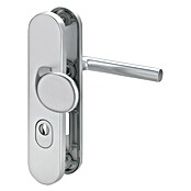 Herraje de protección (Puerta principal, Grosor de puerta: 35 - 45 mm, Aluminio, Cilindro de perfil PZ)