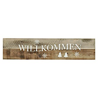 Holzbild (Willkommen, B x H: 77 x 18 cm)