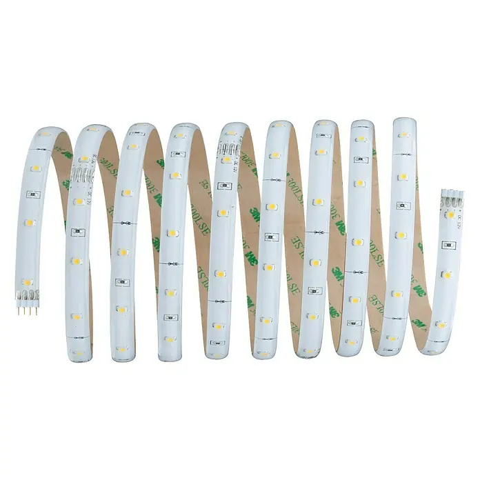 Paulmann LED-Band YourLED Basisset - Länge: 3 m, Lichtfarbe: Warmweiß, 10 W, 800 lm, 12 V - LED-Streifen mit selbstklebender Rückseite, ideal für stimmungsvolle Beleuchtung und einfache Installation. Perfekt für Wohnräume und Akzentbeleuchtung.
