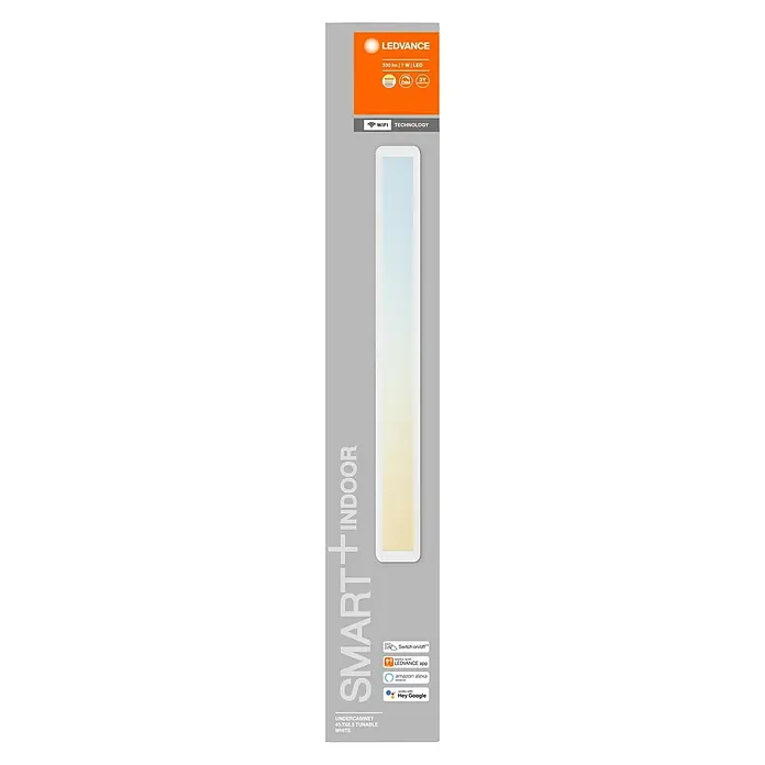 Ledvance LED-Unterbauleuchte - 7 W, Länge: 45,7 cm, Lichtfarbe: Mehrfarbig - LEDVANCE SMART+ Unterbauleuchte für den Innenbereich, 45,7x6,5 cm, tunable white mit WiFi-Technologie und Sprachsteuerung.