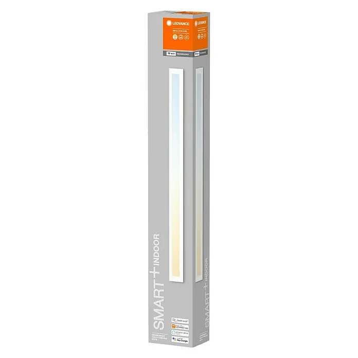 Ledvance Smart+ WiFi LED-Panel Cabinet - L x B x H: 50 x 3,8 x 0,8 cm, 9 W - Nahaufnahme einer LEDVANCE Smart+ Indoor Unterbauleuchte in der Verpackung.