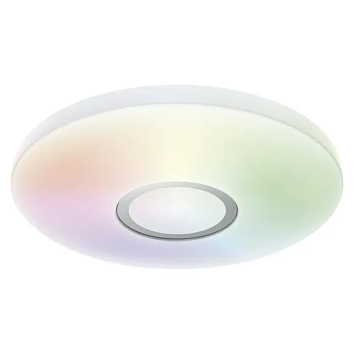 Ledvance LED-Deckenleuchte rund - 18 W, Ø x H: 34 x 8 cm, Weiß, RGBW - Moderne LED Deckenleuchte mit Farbwechselfunktion. Das stilvolle Design sorgt für eine angenehme Atmosphäre in jedem Raum.