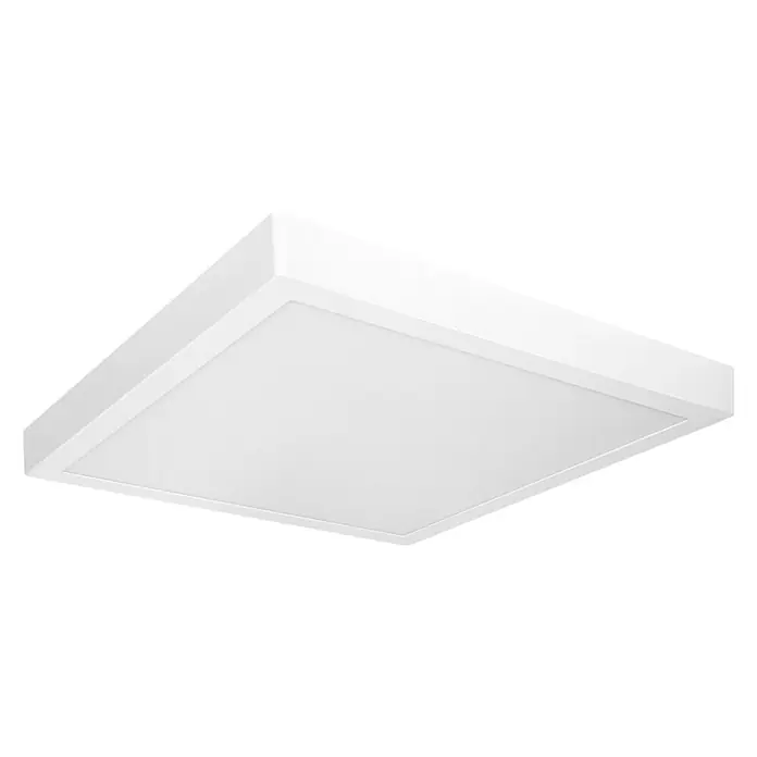Ledvance LED-Deckenleuchte - 22 W, L x B x H: 40 x 40 x 3,7 cm, Mehrfarbig - Weiße LED-Deckenleuchte für helle und moderne Beleuchtung. Schlankes, quadratisches Design, ideal für verschiedene Räume.