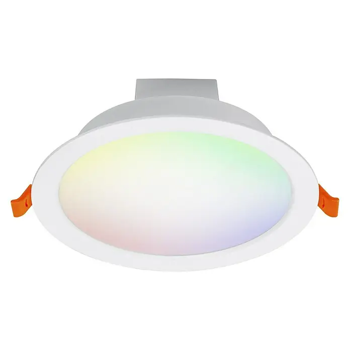 Ledvance LED-Einbauspot - 12 W, Mehrfarbig, Durchmesser: 17 cm, Weiß - Smart LED Deckenleuchte mit Farbwechsel. Ideal für stimmungsvolle Beleuchtung in jedem Raum, einfache Installation.