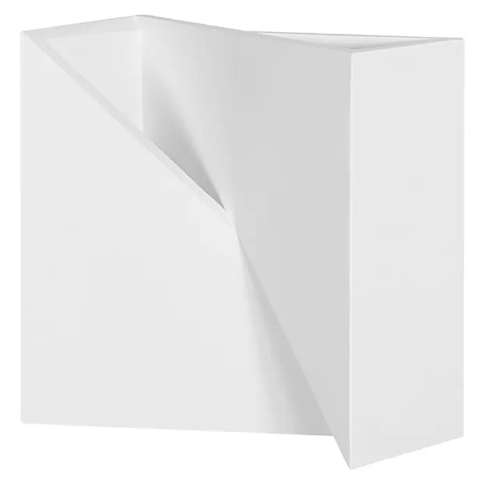 Ledvance Smart+ WiFi LED-Wandleuchte - 23 W, L x B x H: 20 x 20 x 11 cm, Weiß, Mehrfarbig - Abstraktes weißes geometrisches Wandregal mit modernem Design für stilvolle Dekoration und praktische Aufbewahrung.