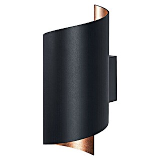 Ledvance Smart+ WiFi Aplique de pared LED Decor Twist (12 W, L x An x Al: 12,7 x 9,5 x 23 cm, Negro, Blanco cálido)